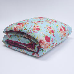 Floral Garden 100% Cotton Tshirt Duvet/Blanket - 60X90 inches