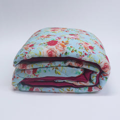Floral Garden 100% Cotton Tshirt Duvet/Blanket - 60X90 inches