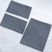 Blue Checks Cotton 200 TC Bedsheet + 4 Pillow Covers