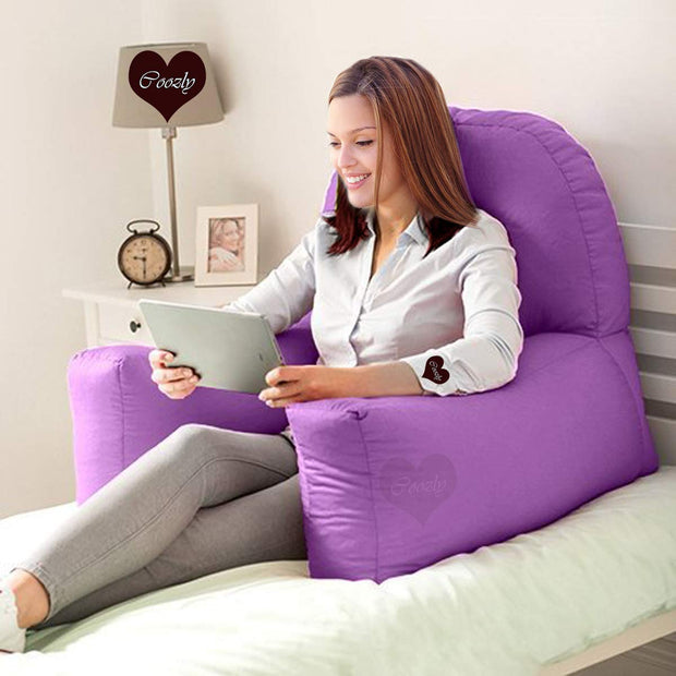 Backrest Pillow | Back Support Cushion | High Armrest - Mauve