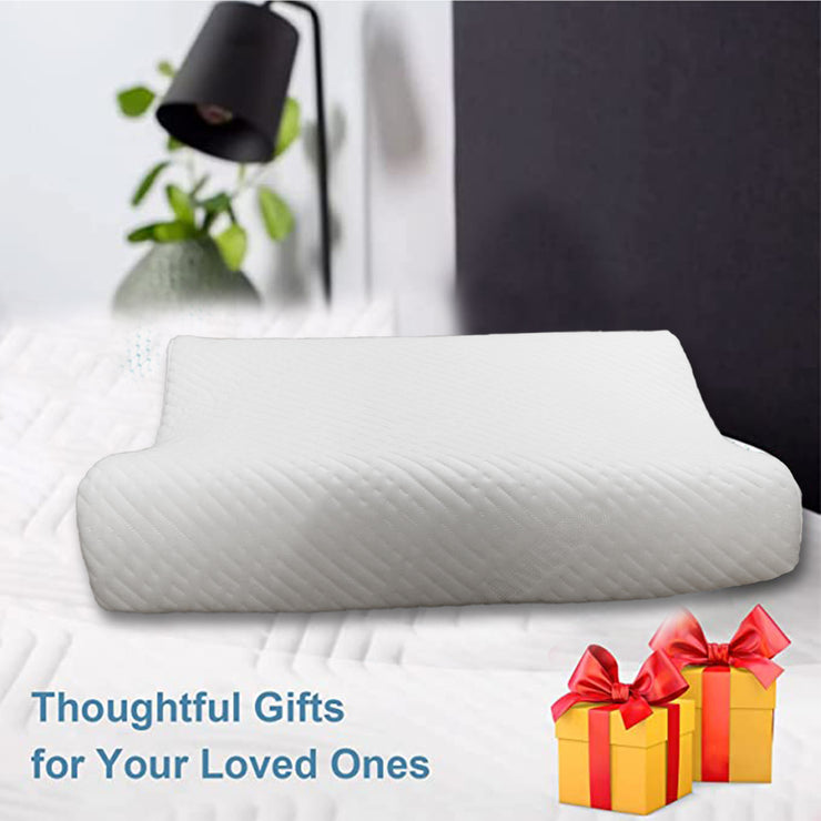 Coozly Cervical Memory Foam Gel Pillow with Washable Cover 24 X 16 Inches