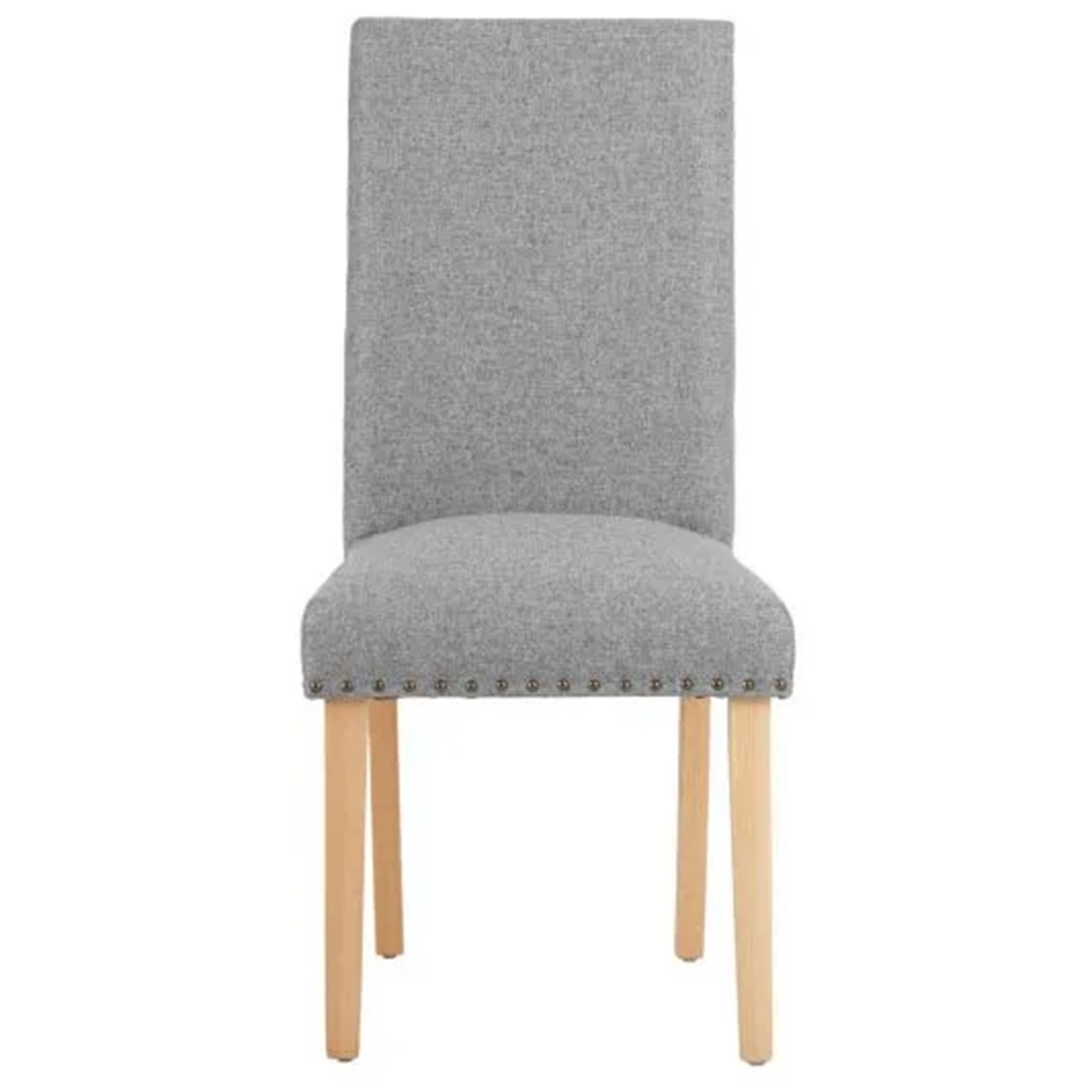 Grey Full Back Wooden Dining Chair