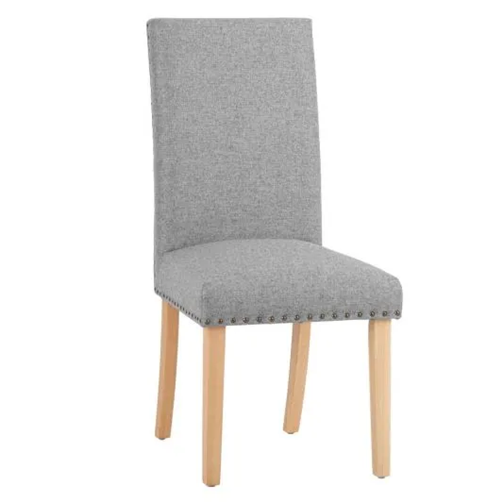 Grey Full Back Wooden Dining Chair