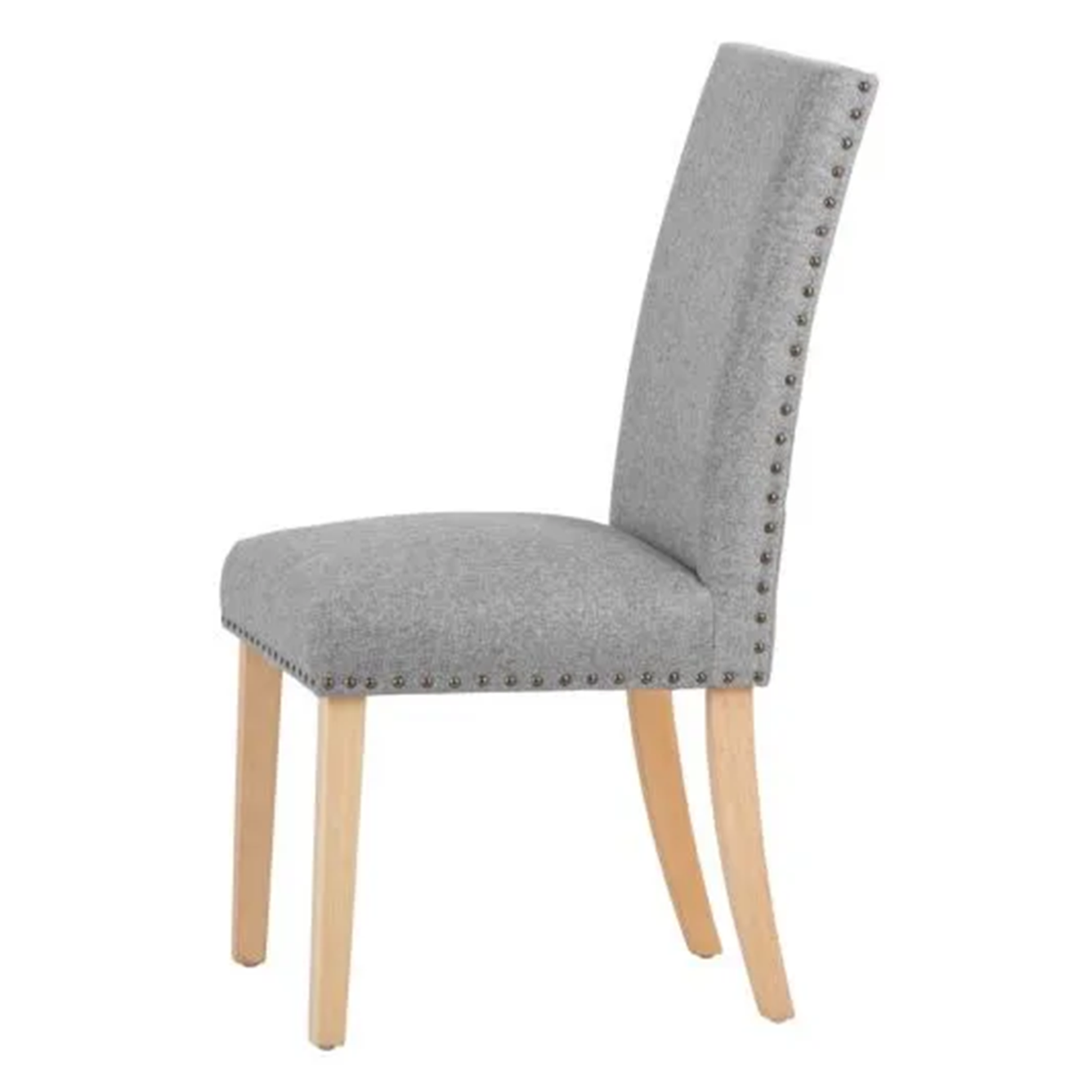 Grey Full Back Wooden Dining Chair