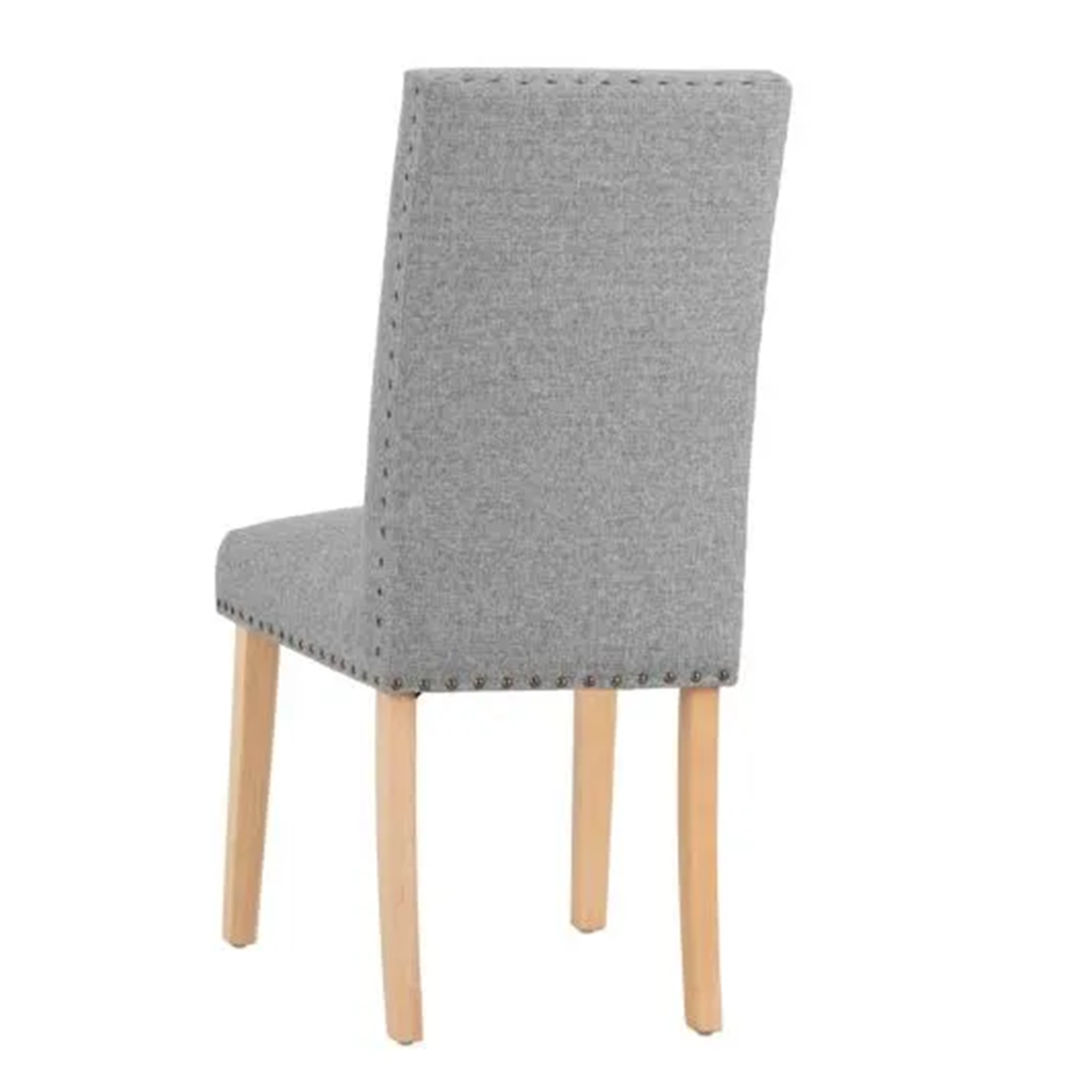 Grey Full Back Wooden Dining Chair