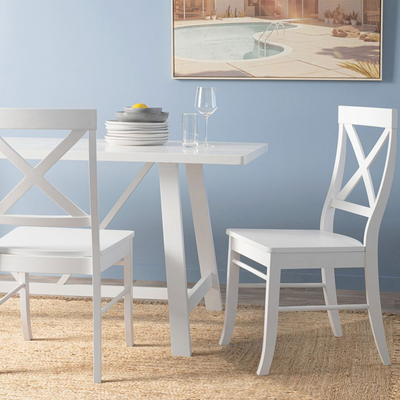 White Wooden Dining Chair