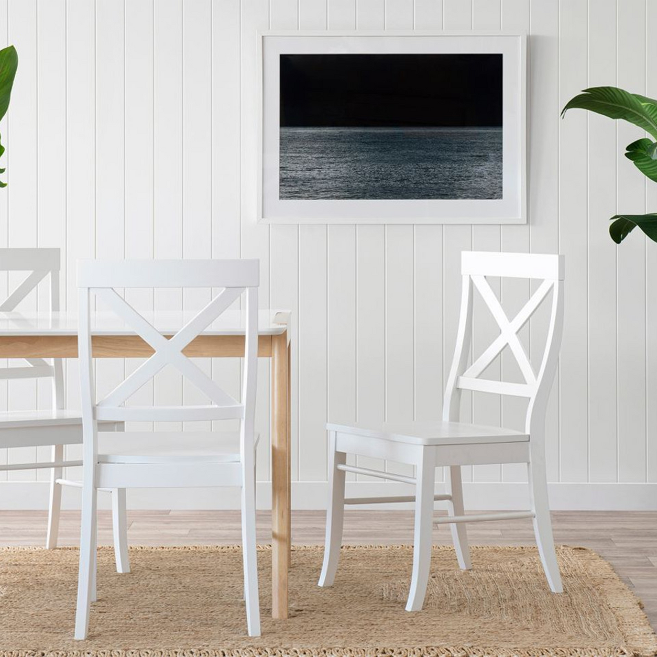 White Wooden Dining Chair