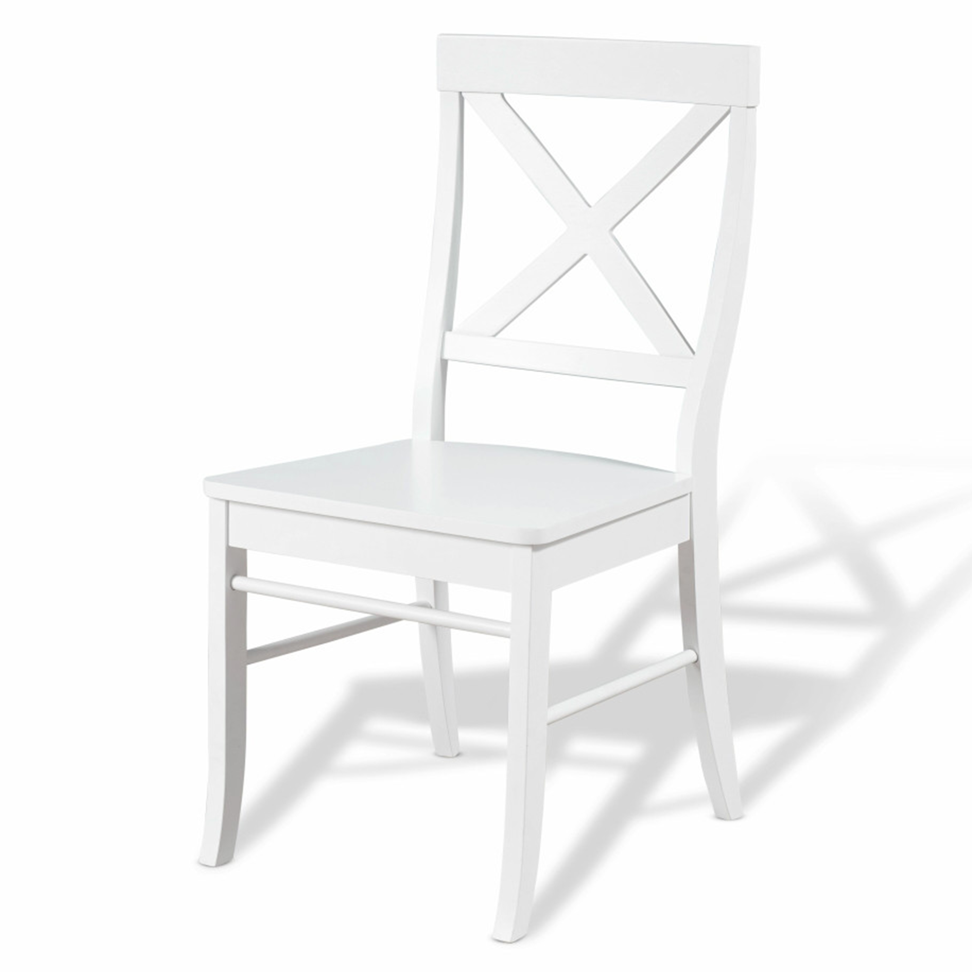 White Wooden Dining Chair