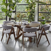 The Curve Wooden Dining Chair dark