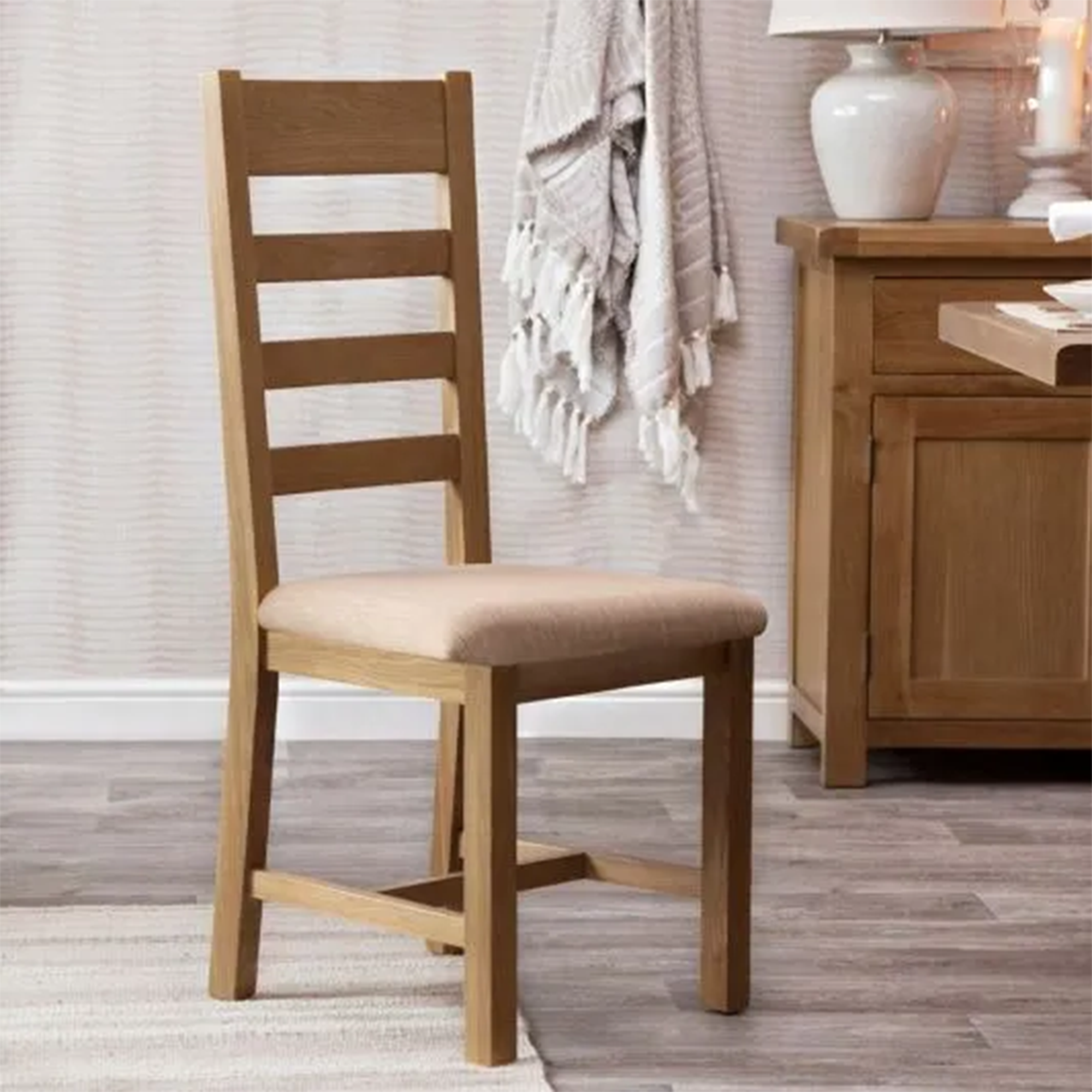 Wooden Dining Chair Medium Beige