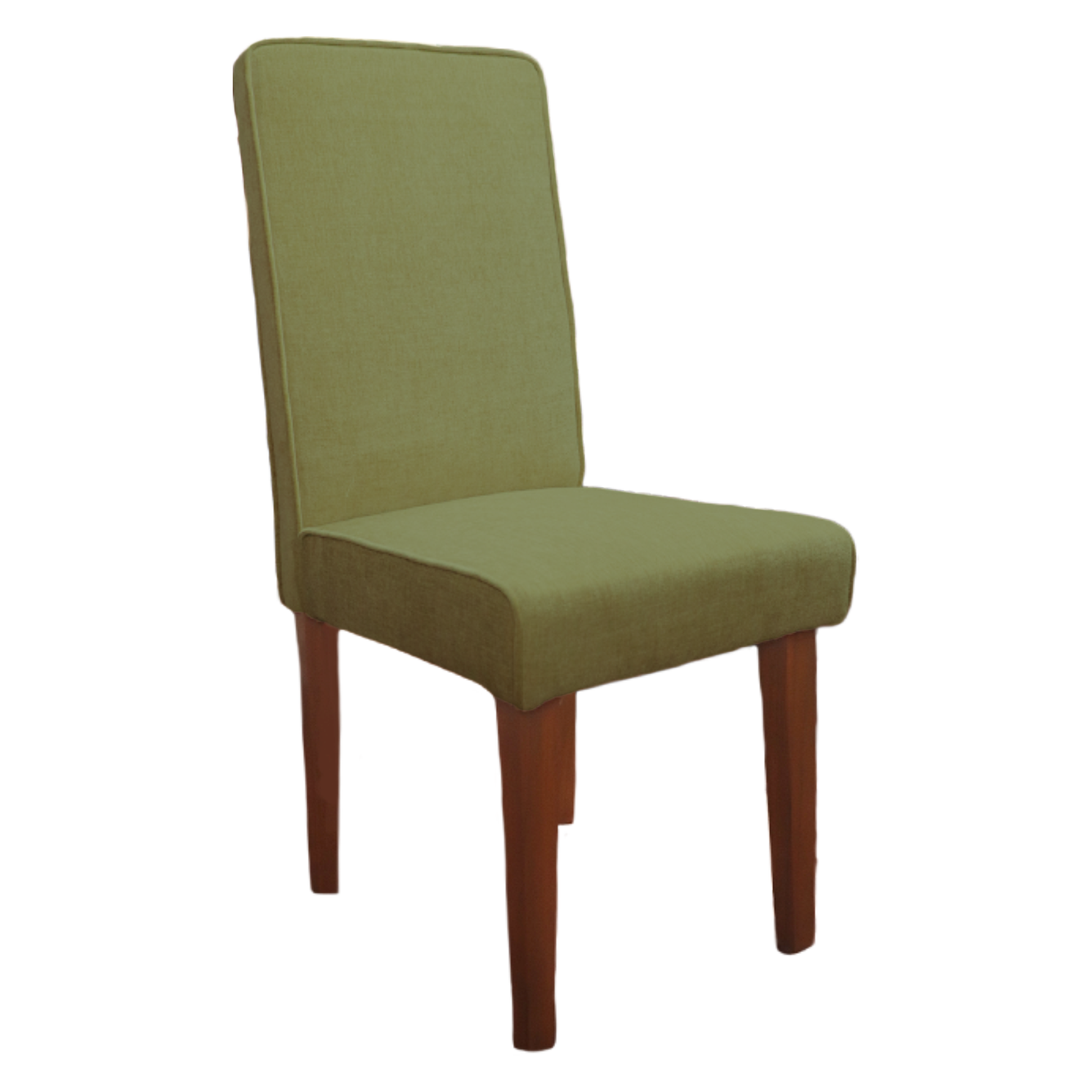 Moss Green Full Back Solid Wood Dining Chair