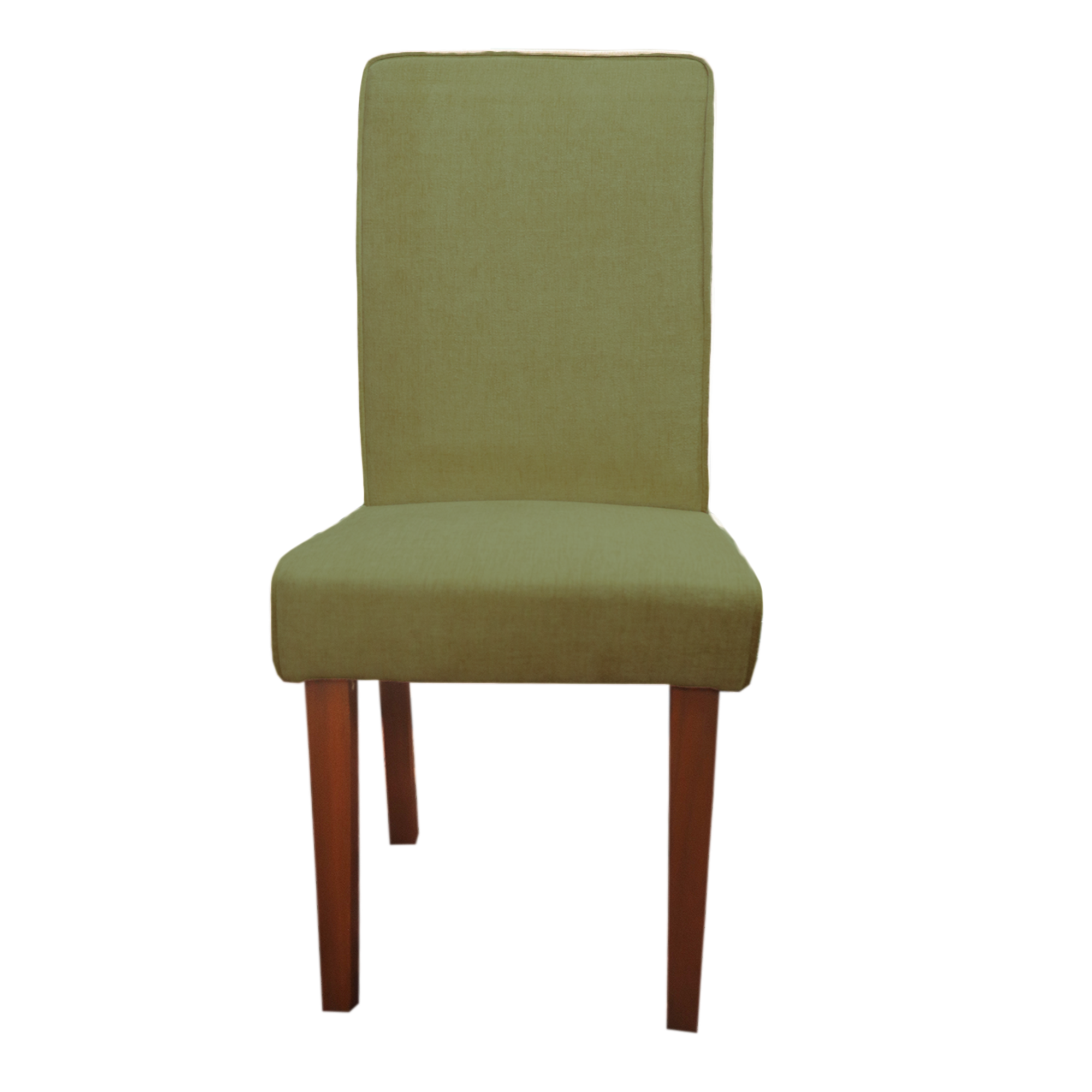 Moss Green Full Back Solid Wood Dining Chair