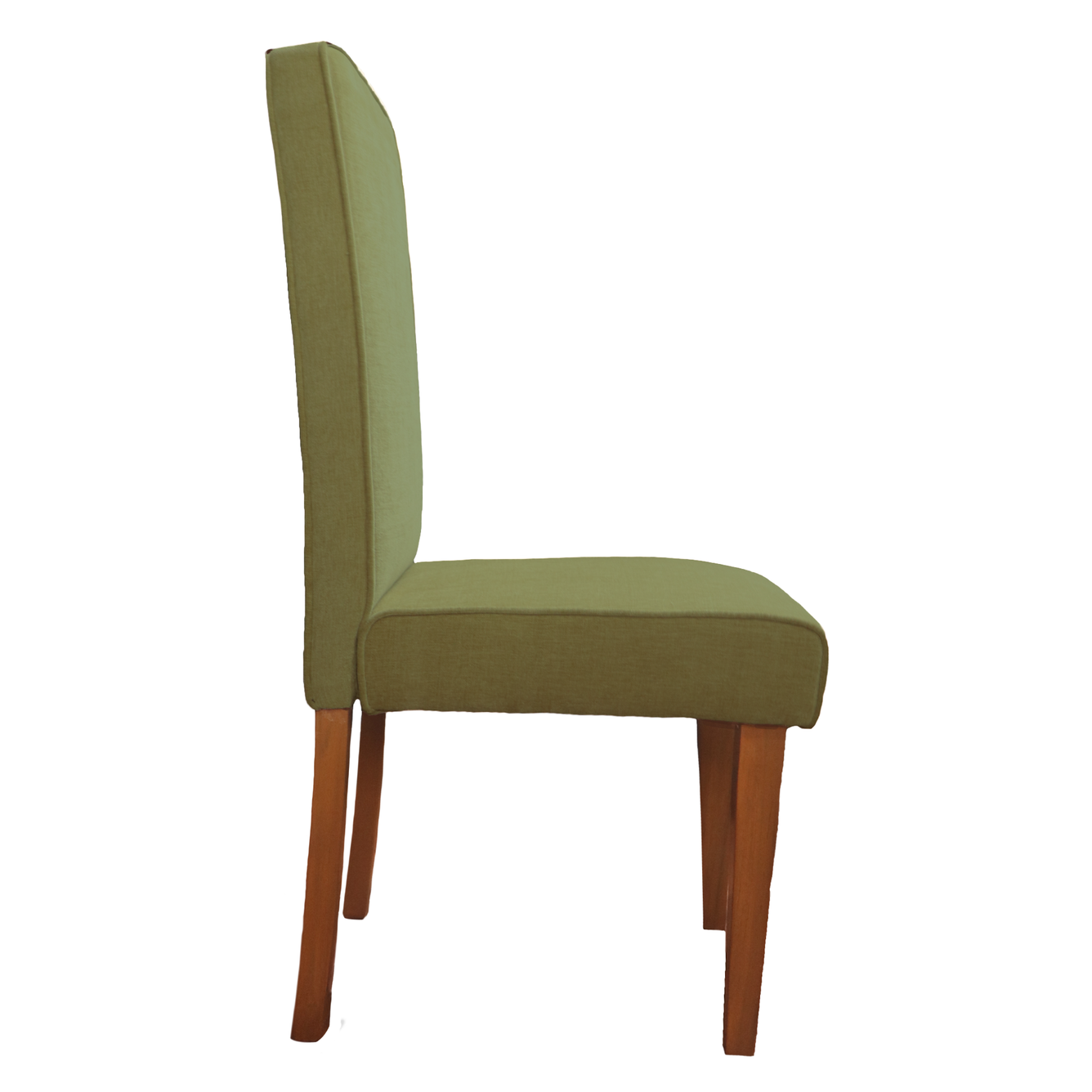 Moss Green Full Back Solid Wood Dining Chair