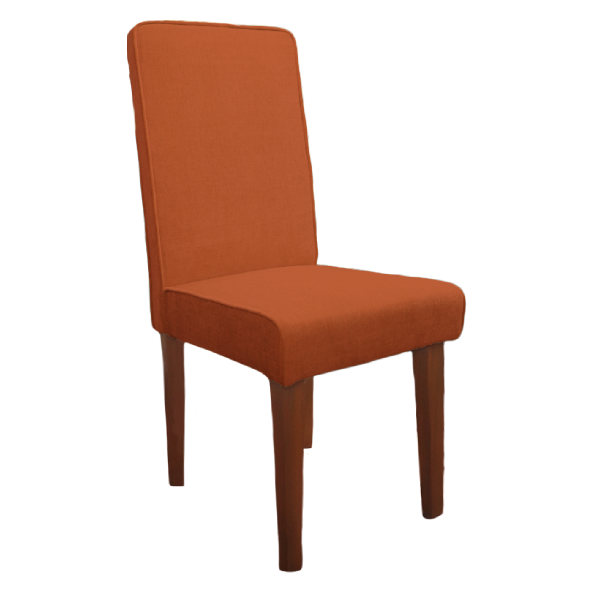 Brick Full Back Solid Wood Dining Chair