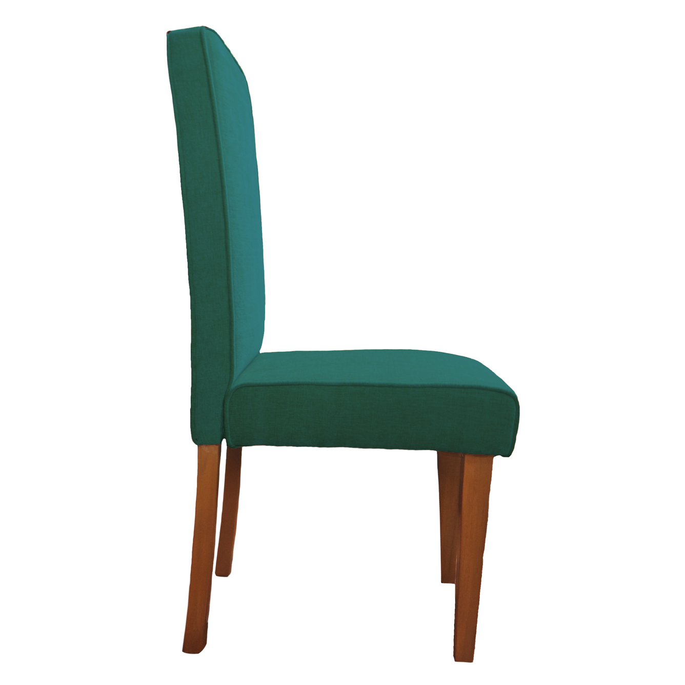 Emerald Green Full Back Solid Wood Dining Chair
