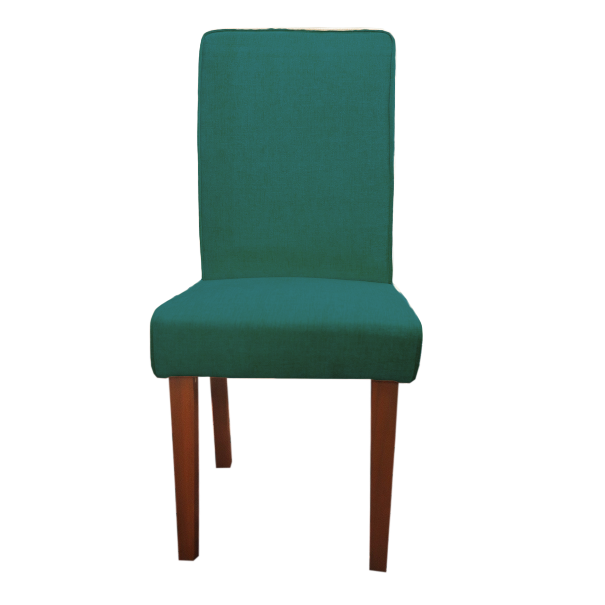 Emerald Green Full Back Solid Wood Dining Chair