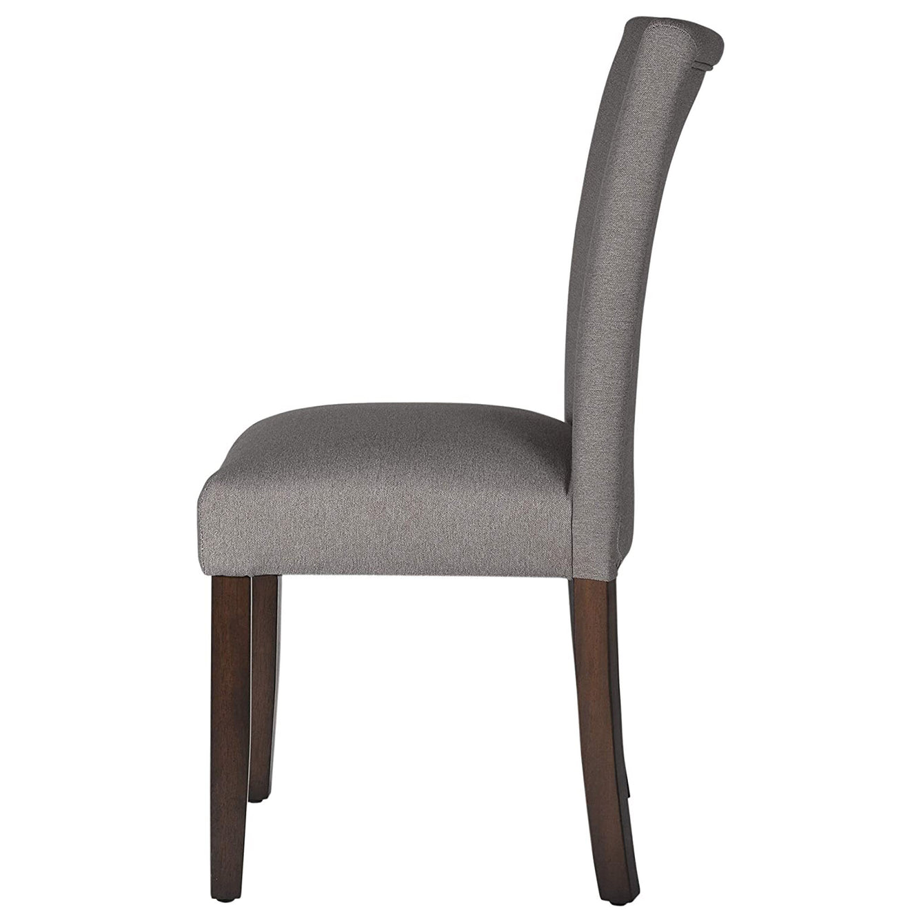 Light Grey Full Back Solid Wood Dining Chair