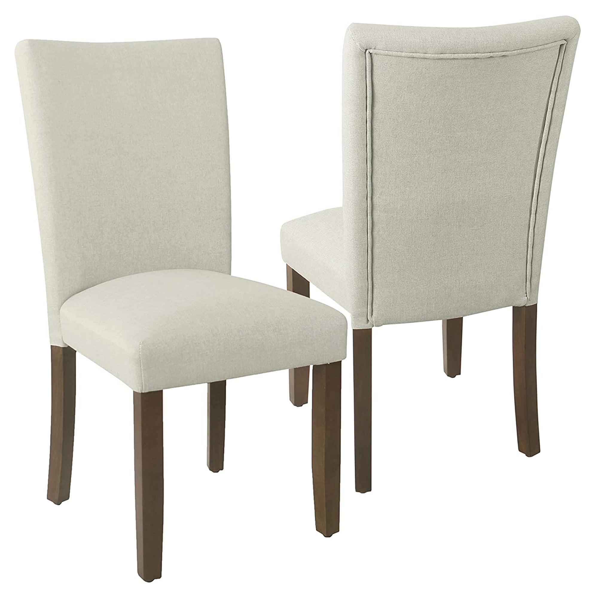 White - Off - White Full Back Solid Wood Dining Chair