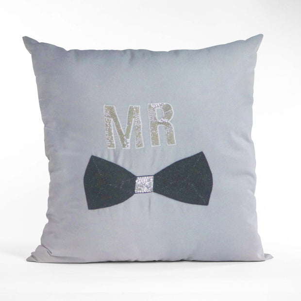 Mr. Hand Embroidered Cushion