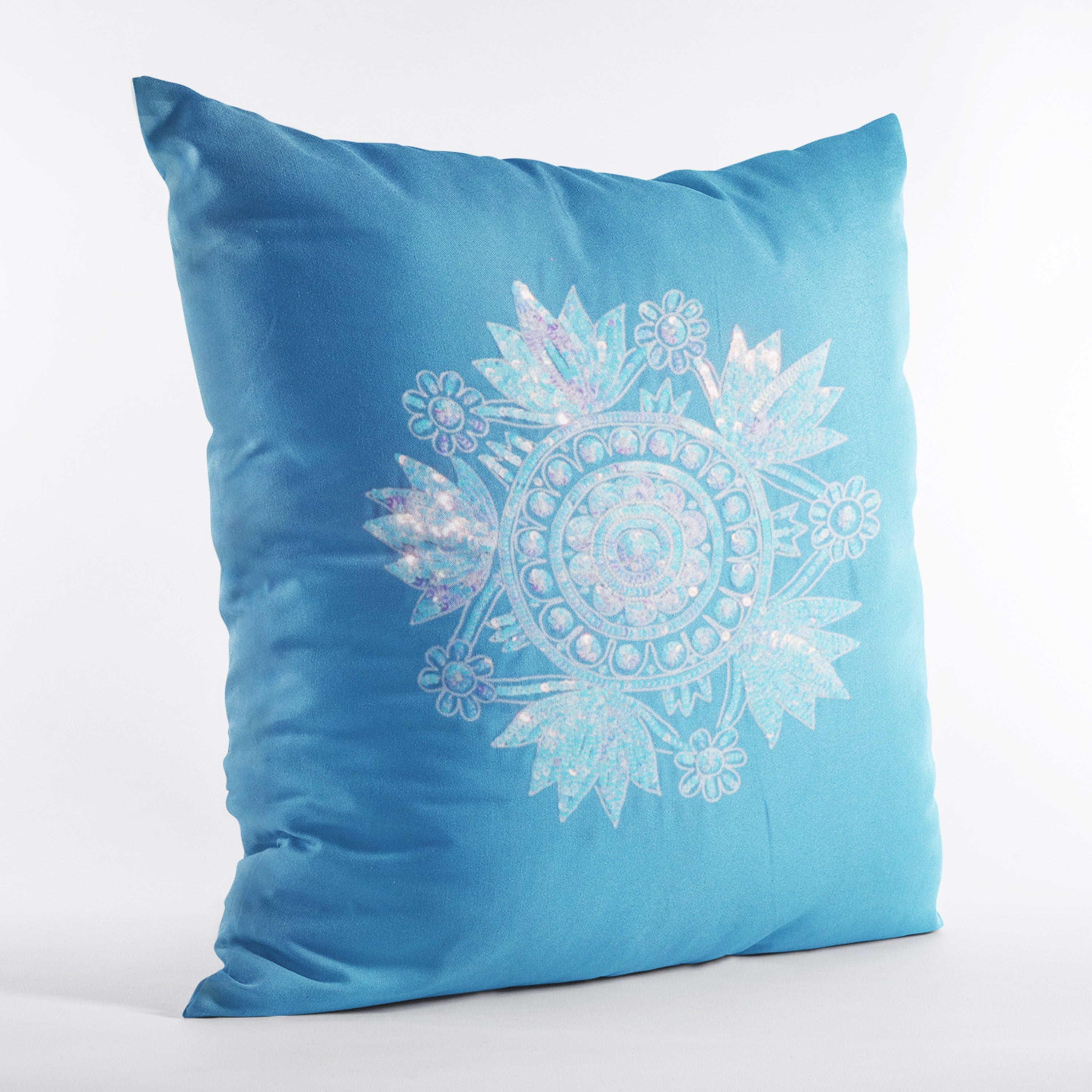 Cool Flora Hand Embroidered Cushion