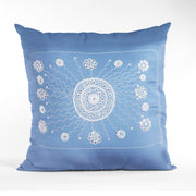 Blue Chakra Hand Embroidered Cushion