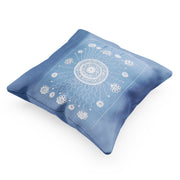 Blue Chakra Hand Embroidered Cushion