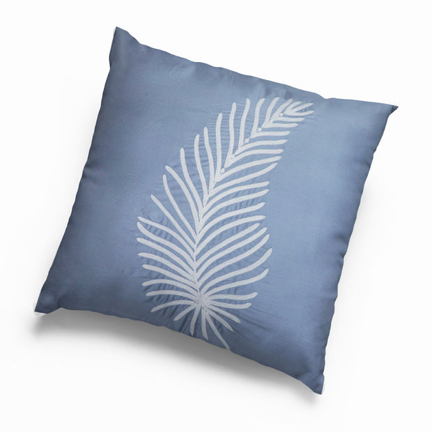 Leaf Hand Embroidered Cushion