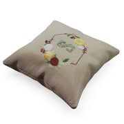 Hexa Flora Hand Embroidered Cushion