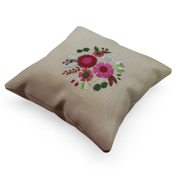 Flora Hand Embroidered Cushion