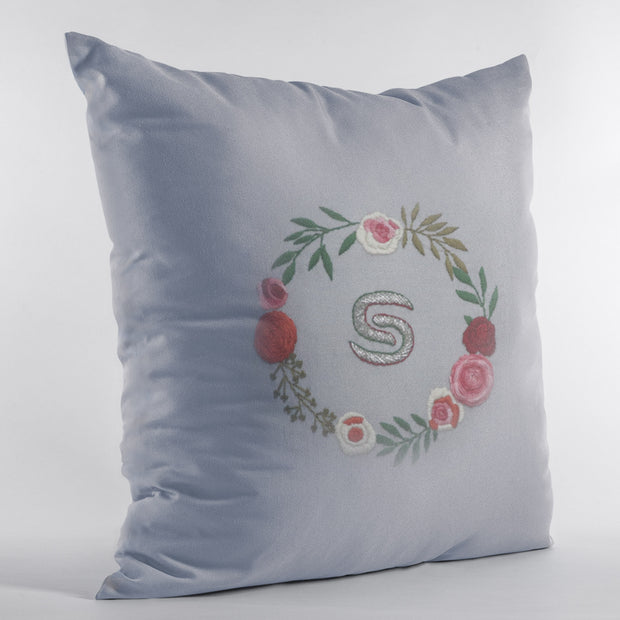 Emblem Hand Embroidered Cushion