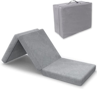 Foldable Luxury Mattress with Zippered Cover