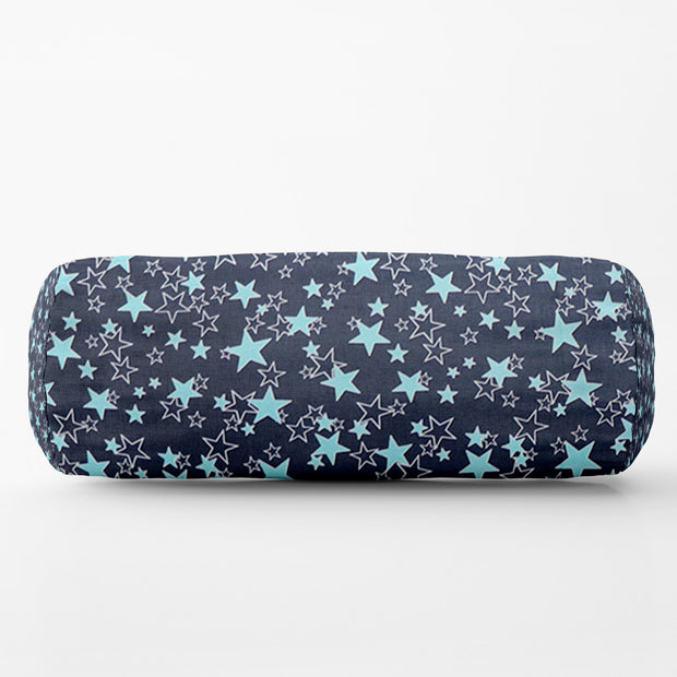 Bolster Pillows With Removable Cover - Navy Stars