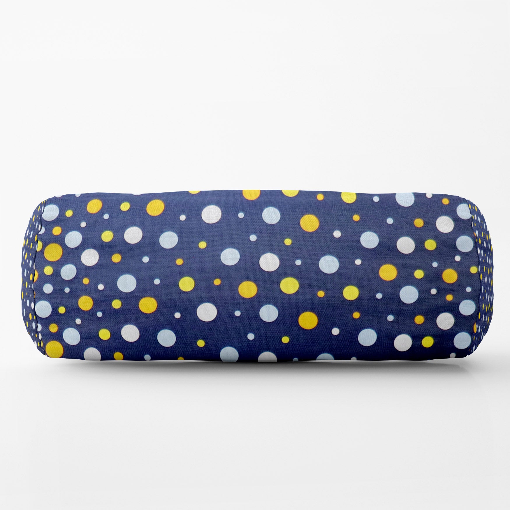 Bolster Pillow With Removable Cover - Polka
