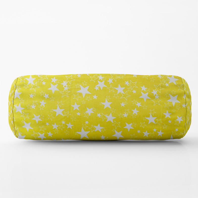 Bolster Pillow With Removable Cover - Yellow Star