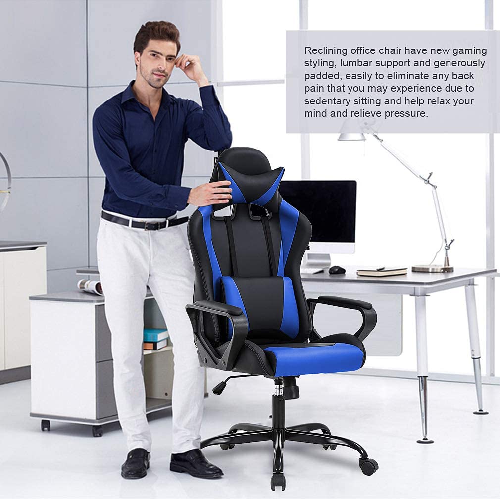 Coozly Video Gaming Chair | Luxury Office Chair | with Footrest