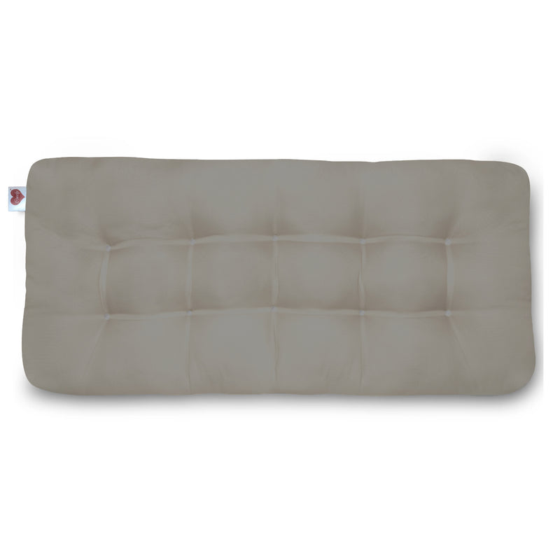 Grey Long Bench Fibre Cushions