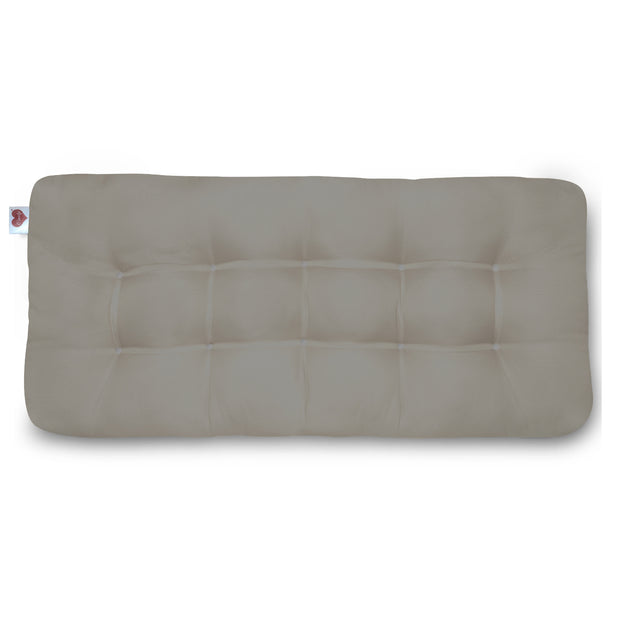 Grey Long Bench Fibre Cushions