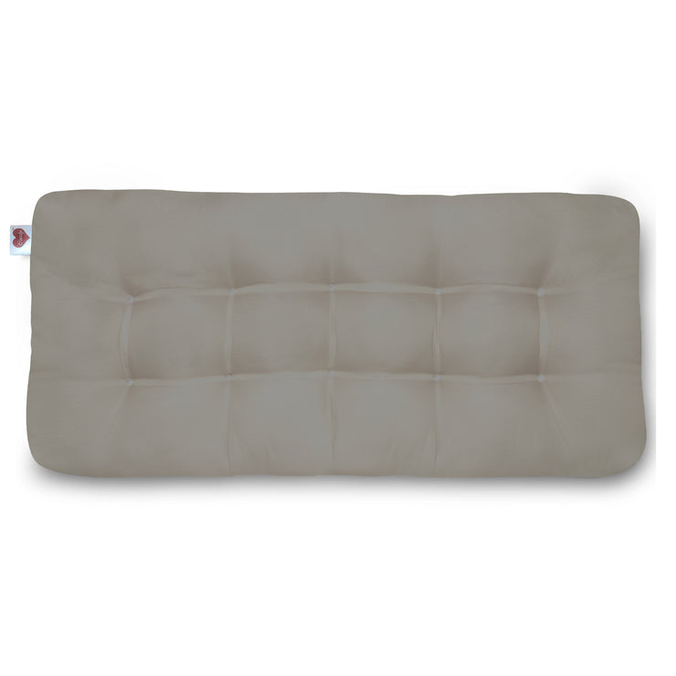 Grey Long Bench Fibre Cushions