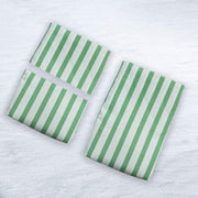 Green Stripes Cotton 200 TC Bedsheet + 4 Pillow Covers