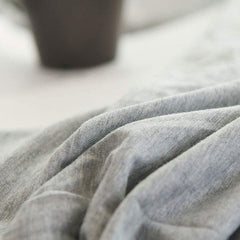 Fitted Cotton Jersey Custom Size BedSheet - Melange Grey