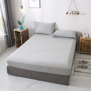 Fitted Cotton Jersey Custom Size BedSheet - Melange Grey