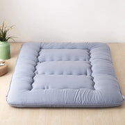 Japanese Futon Mattress for Sleeping, Foldable Japanese Bed Roll Up Mattress Tatami Mat Grey Color