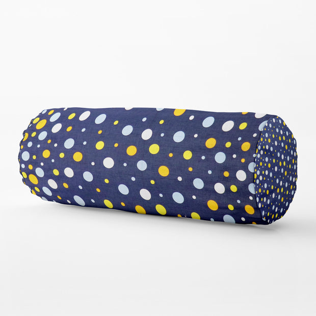 Bolster Pillow With Removable Cover - Polka