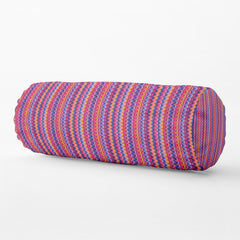 Bolster Pillow With Removable Cover - Chevron