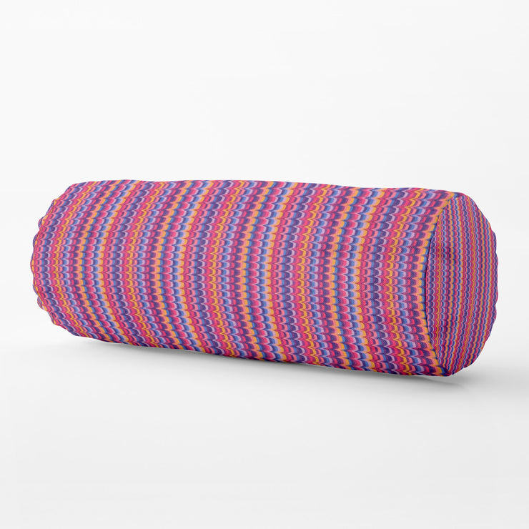 Bolster Pillow With Removable Cover - Chevron