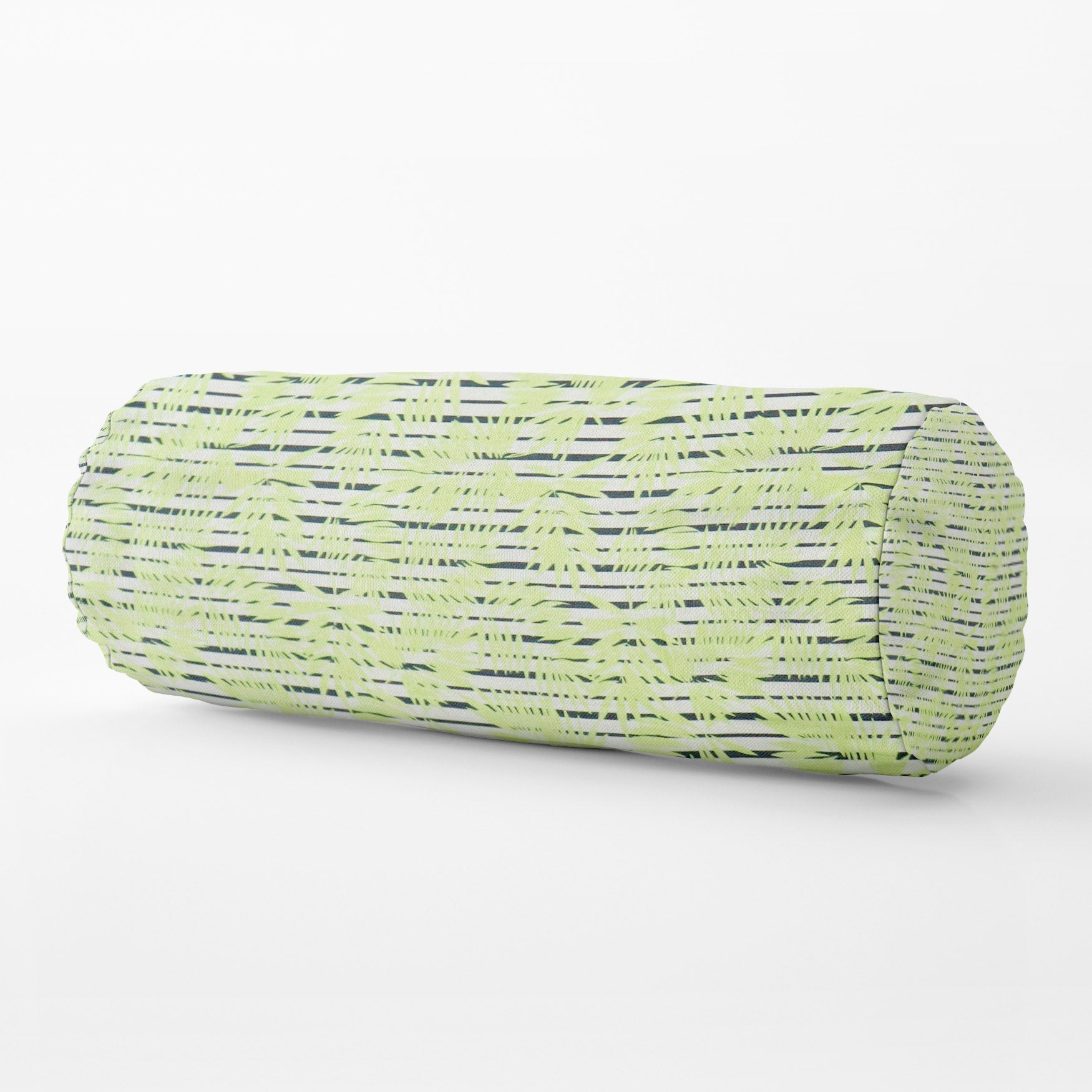 Bolster Pillow With Removable Cover - Green Bamboo