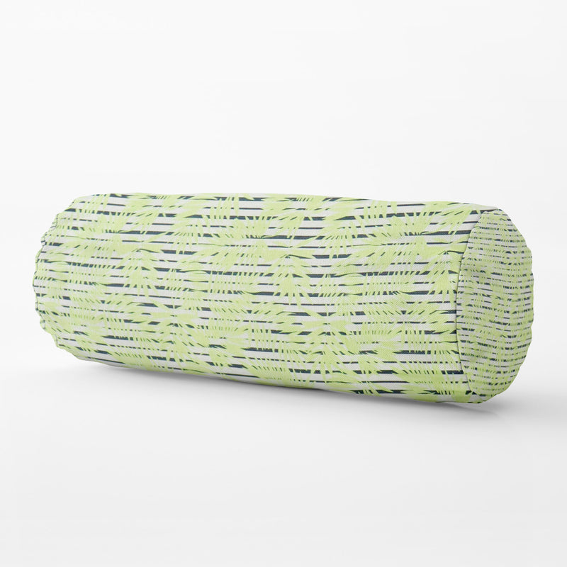 Bolster Pillow With Removable Cover - Green Bamboo