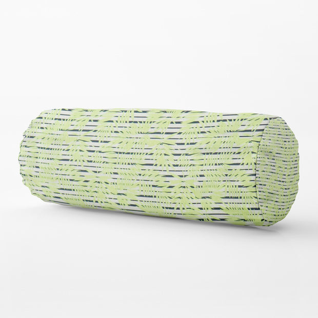 Bolster Pillow With Removable Cover - Green Bamboo