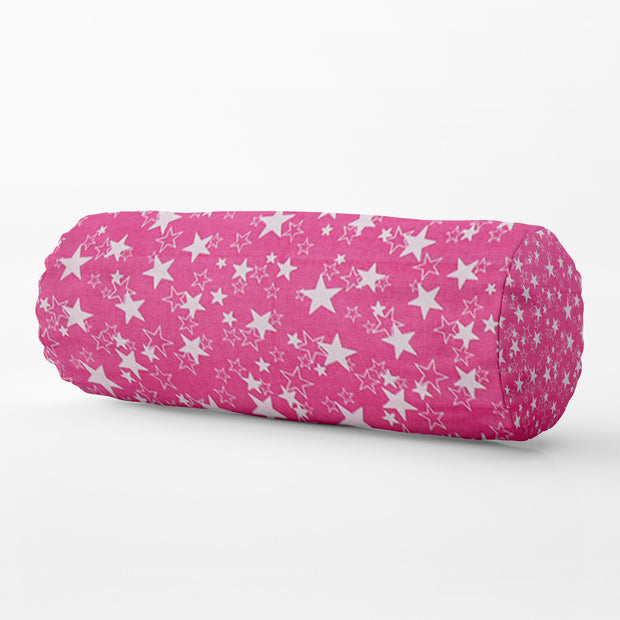 Bolster Pillows With Removable Cover - Pink Star