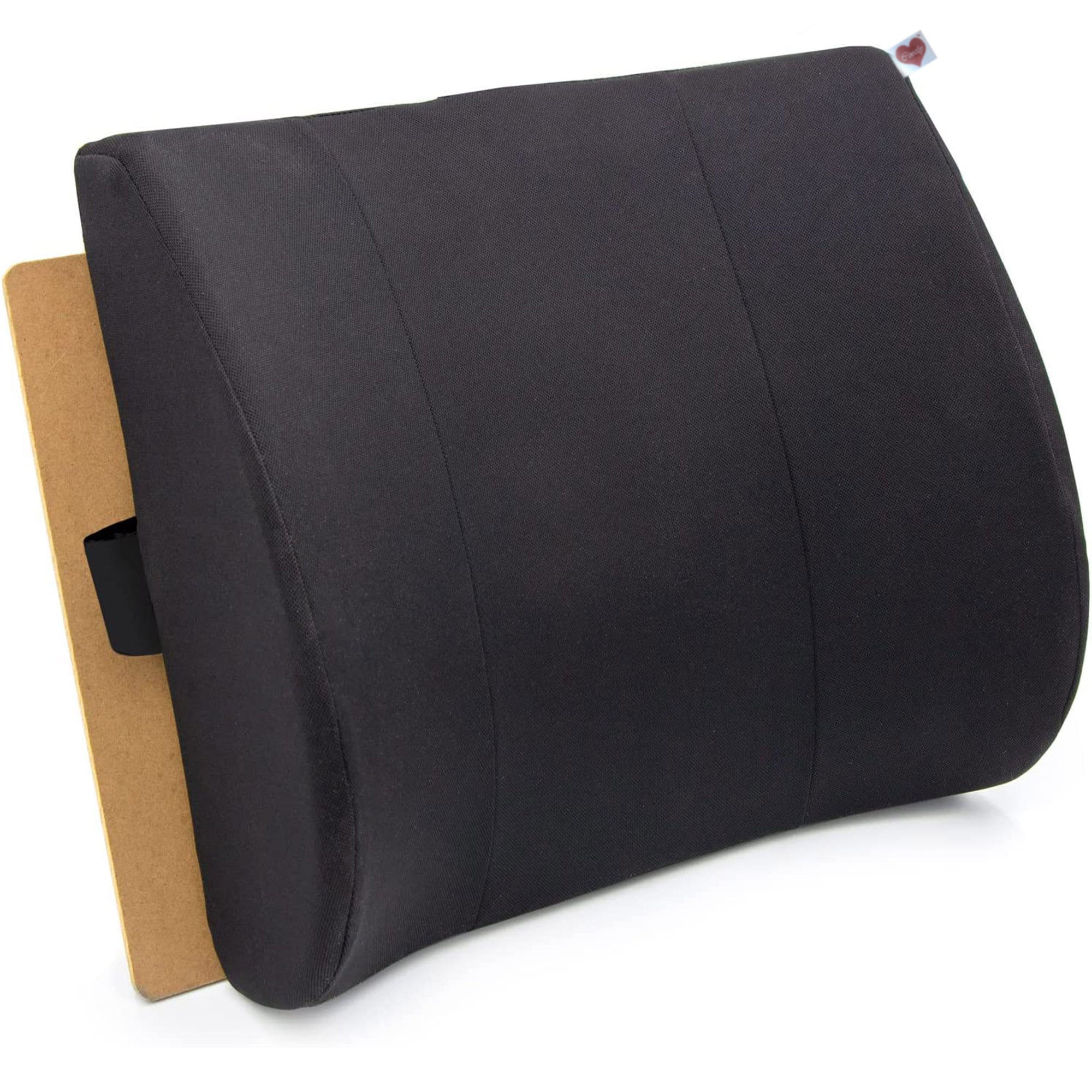 Coozly Orthopedic Half Lumbar Support | High Density Supportive Memory Foam Backrest Cushion